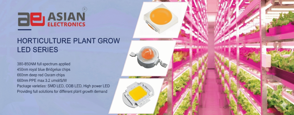 Horticulture Plant Grow LED Series by Asian Electronics