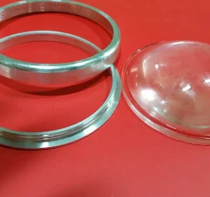 68mm Glass LED Lens with Metal ring for Street Light