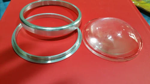 68mm Glass LED Lens with Metal ring for Street Light